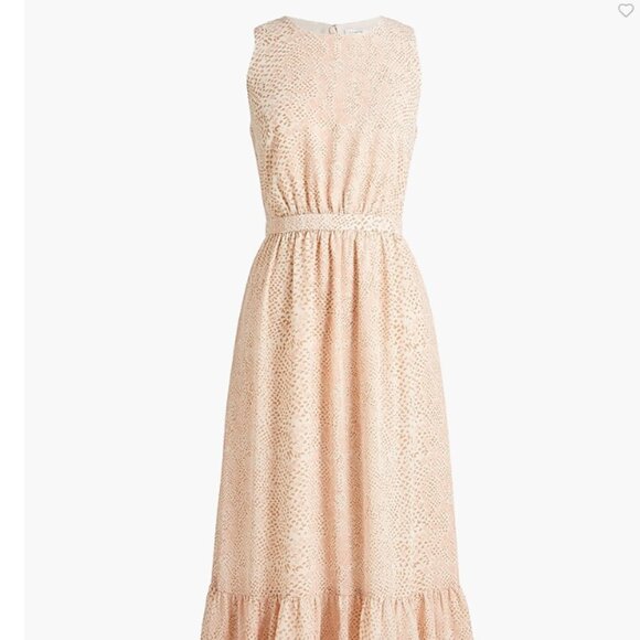 J.Crew Printed Tiered Midi Dress - Picture 1 of 10